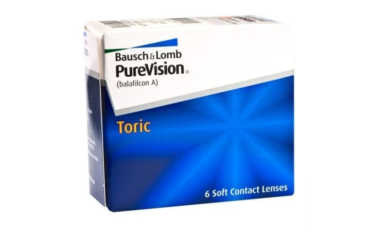 BAUSCH & LOMB PUREVISION TORIC monthly contact lenses