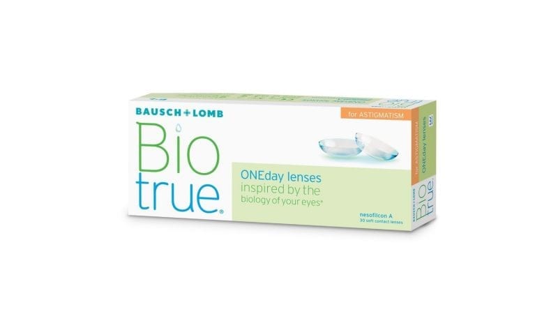 BAUSCH & LOMB BIOTRUE ONEday for Astigmastism contact lenses