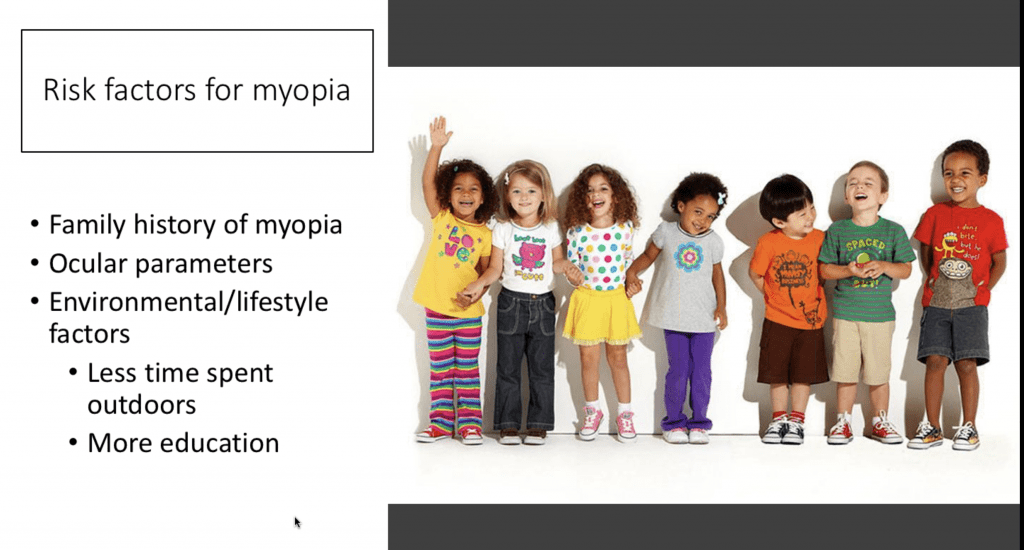 Risk factors for Myopia