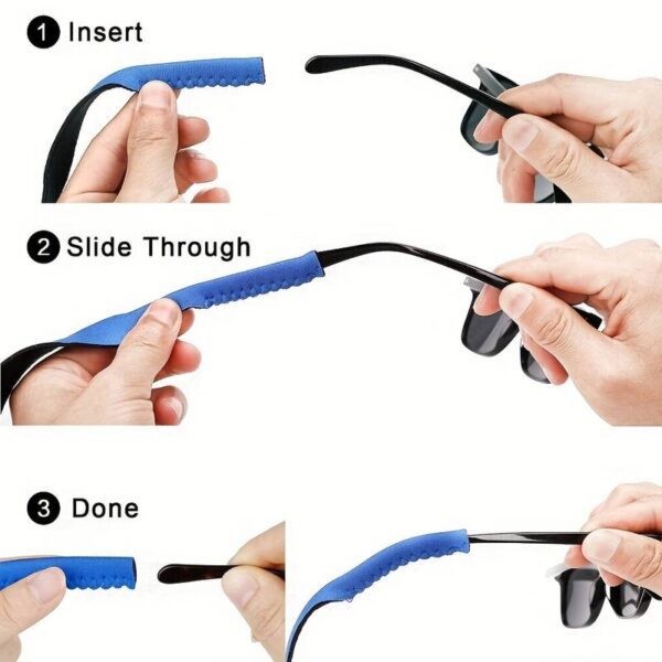 Unisex outdoor sports glasses strap (Black) - Image 2